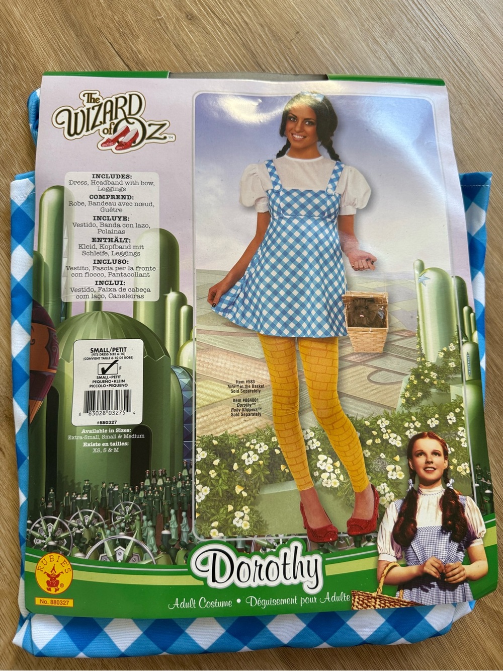 The Wizard Of OZ Dorothy Blue Gingham Costume